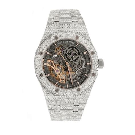 royal oak skeleton iced out